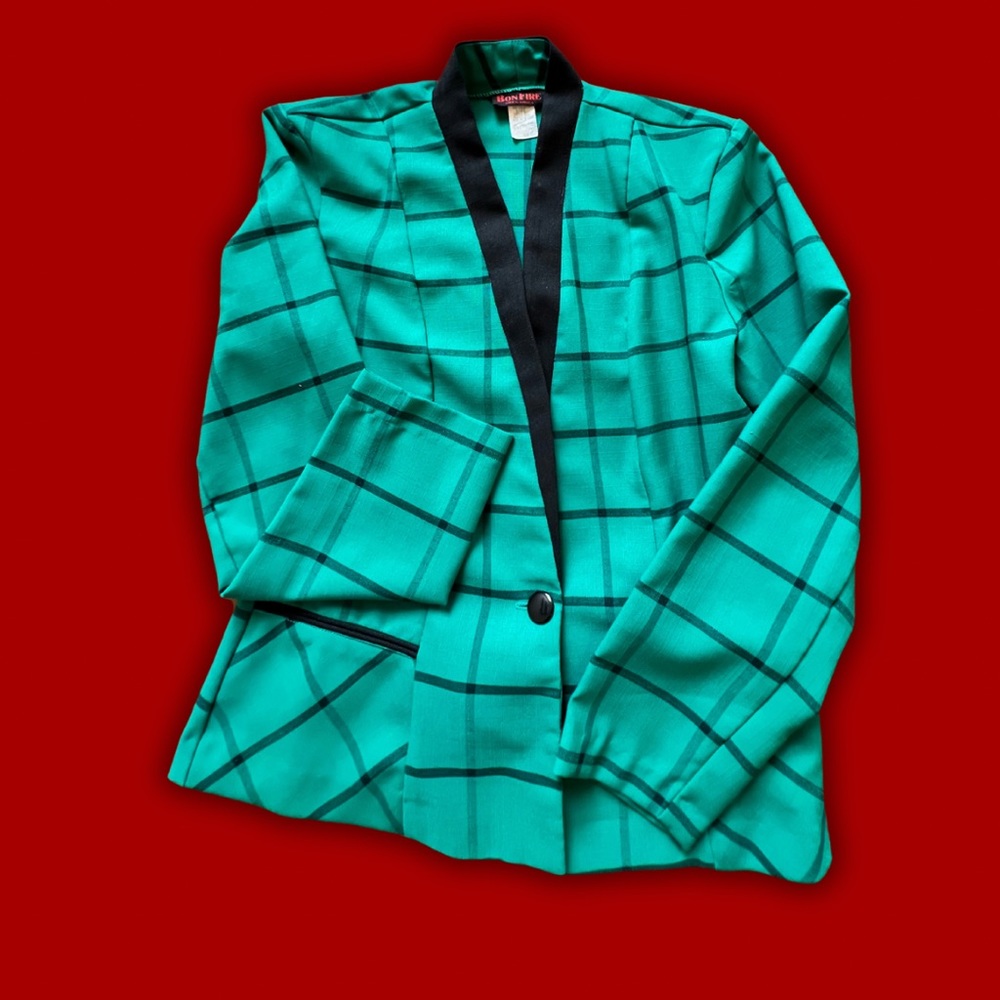 Plaid Money Blazer